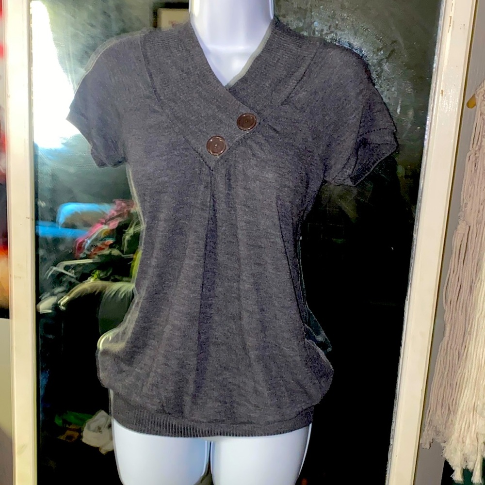 Mind code sweater shirt sleeve top